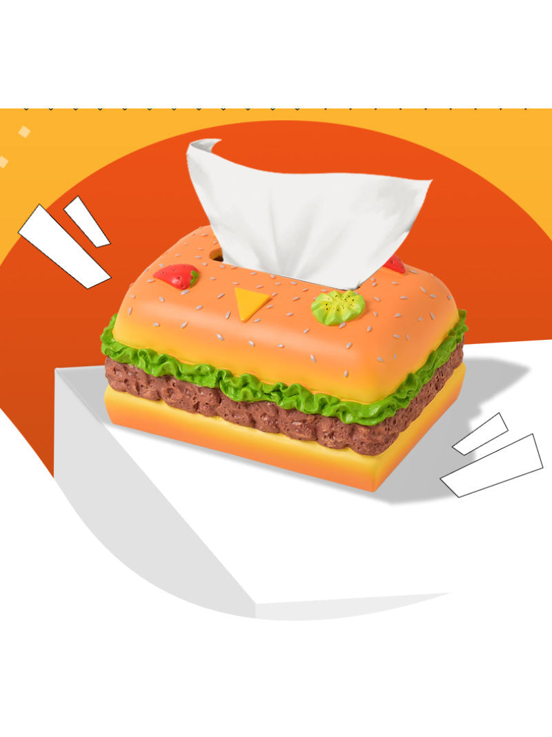 Delicious Hamburger Tissue Box, Creative Home Decoration-Homelova