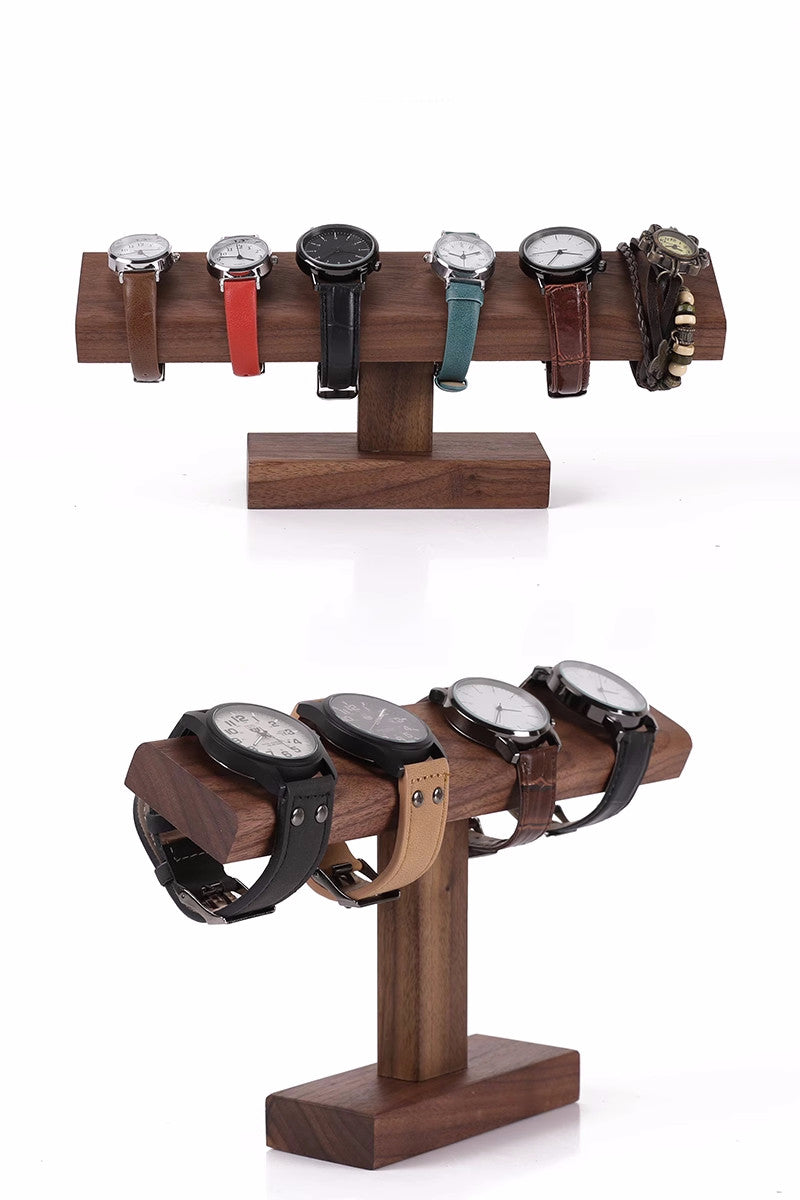Desktop Wooden Storage Holder, Watch Bracelet Display Rack-Homelova