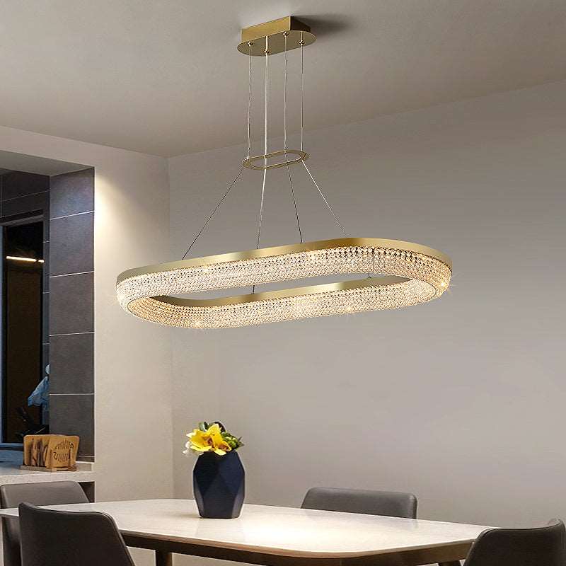 Bergamo Crystal Dining Room Chandelier-Homelova
