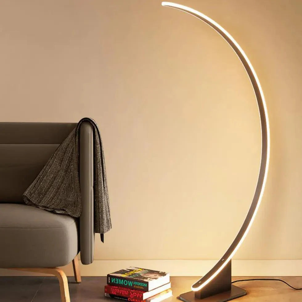 Arc-Shaped LED Modern Minimalist Floor Lamp-Homelova