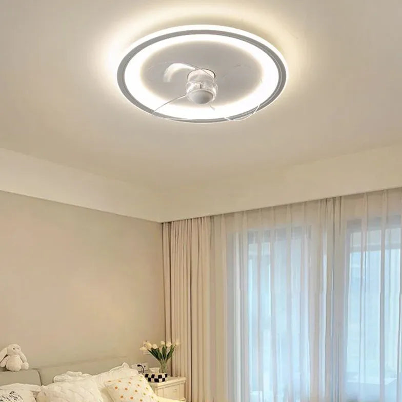 LED Ring Ceiling Fan with Light-Homelova