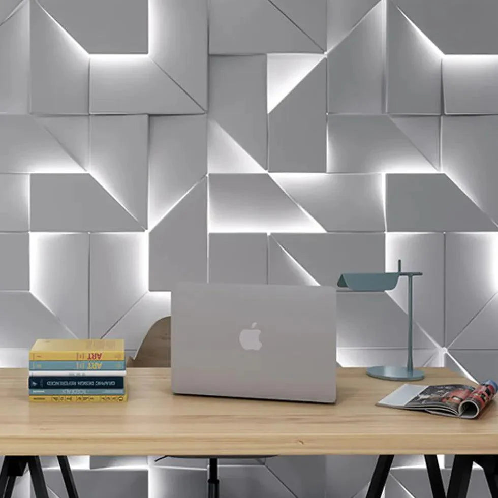 Geometric Panel White Led Modern Wall Lights-Homelova