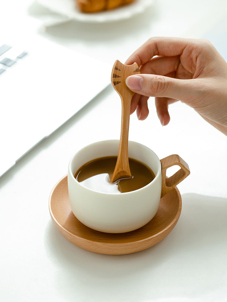 Exquisite Minimalist Ceramic Coffee Cup - Stylish and Artistic Drinkware-Homelova