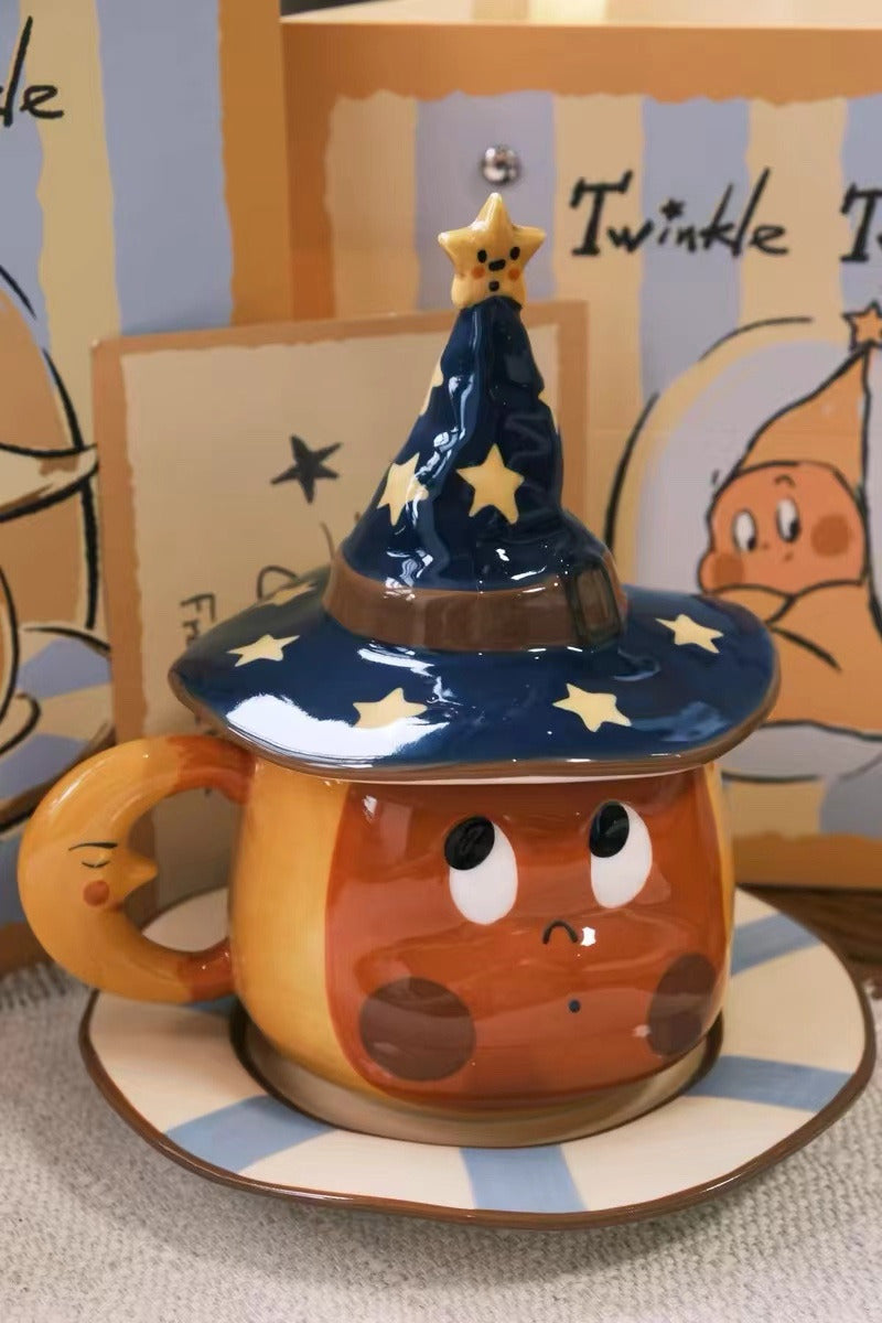 Fairy Tale Magician Ceramic Mug, Creative Gift-Homelova