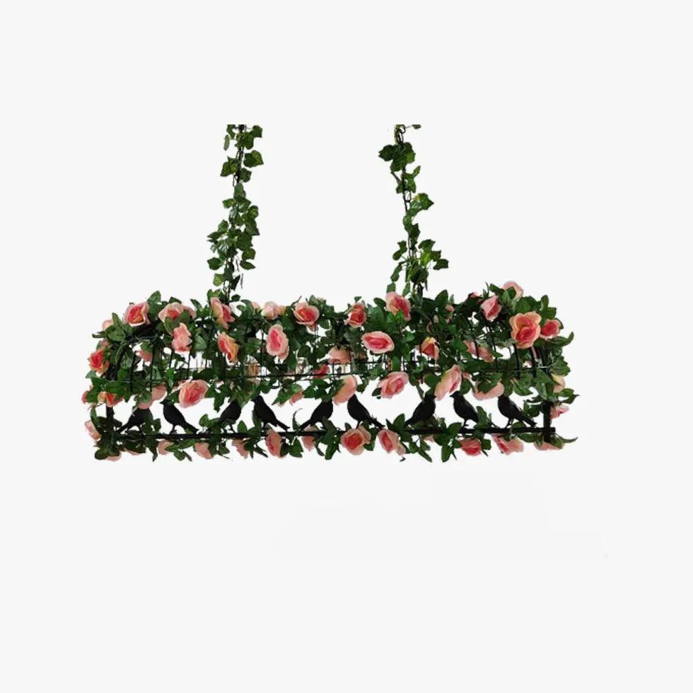 Floral Vine Decor Vintage Dining Room Pendant Light-Homelova