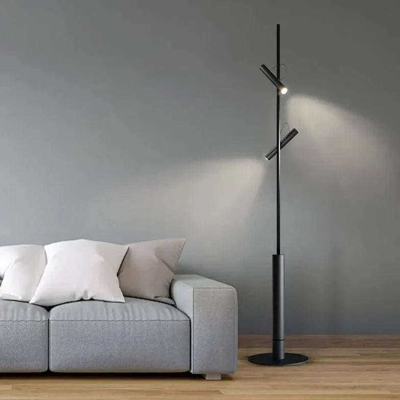 Multi-Head Adjustable Rod Floor Lamp-Homelova