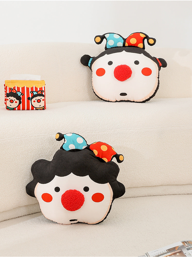 Fun Circus Clown Plush Toy Pillow Cushion,Creative Gift-Homelova