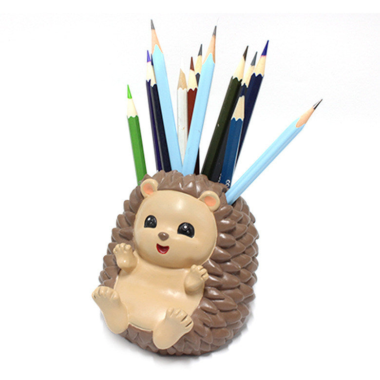 Fun Hedgehog Office Pen Holder,  Phone Holder, Desktop Organizer-Homelova