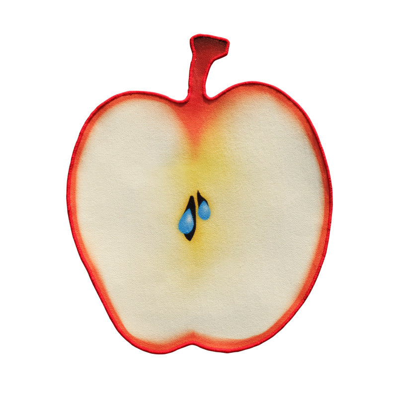 Funny Apple Floor Mat, Amazing Room Decoration For Christmas-Homelova