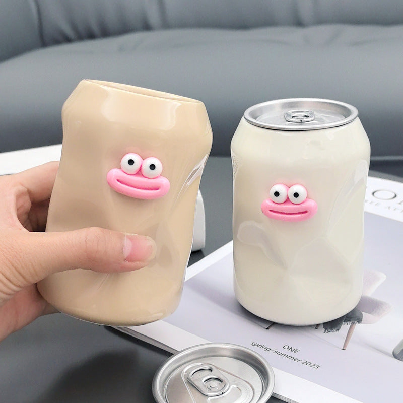 Funny Cans Cartoon Smiley Face Ashtray, Alternative Decoration-Homelova