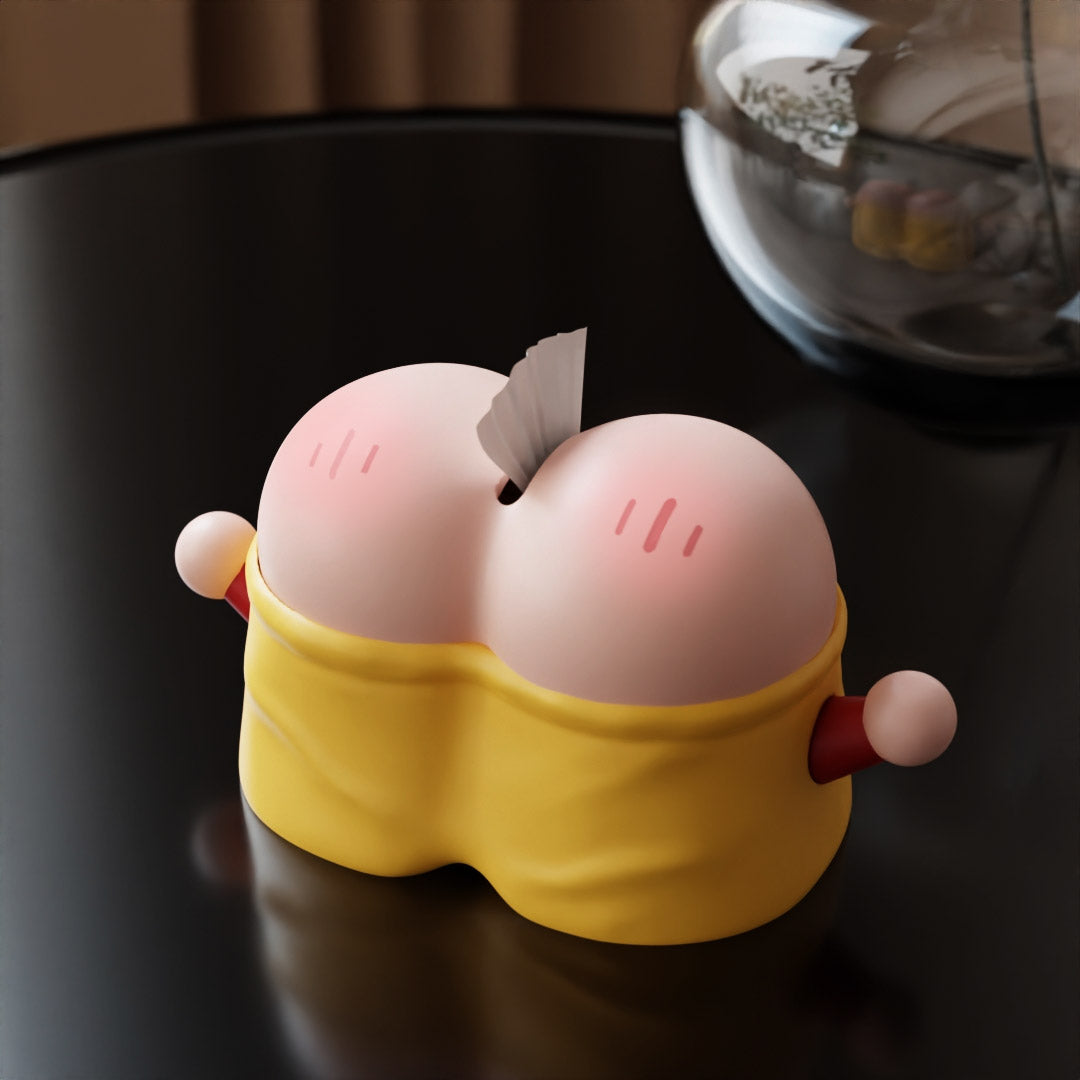 Funny Cartoon Butt Tissue Box - Playful Napkin Holder for Desk, Bathroom & Gag Gifts-Homelova