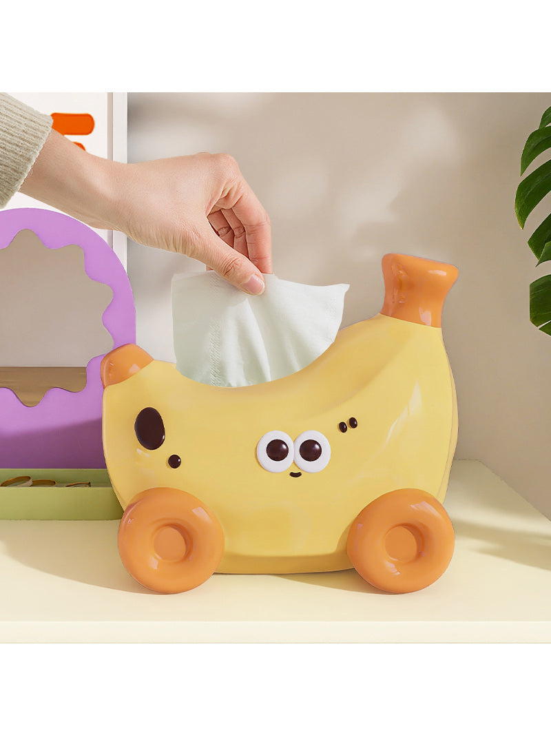 Funny Cartoon Ceramic Facial Tissue Holder, Christmas Gift, Art Decoration-Homelova