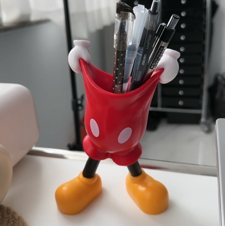 Funny Cartoon Pen Holder, Creative Office Desk Decoration Ornaments-Homelova