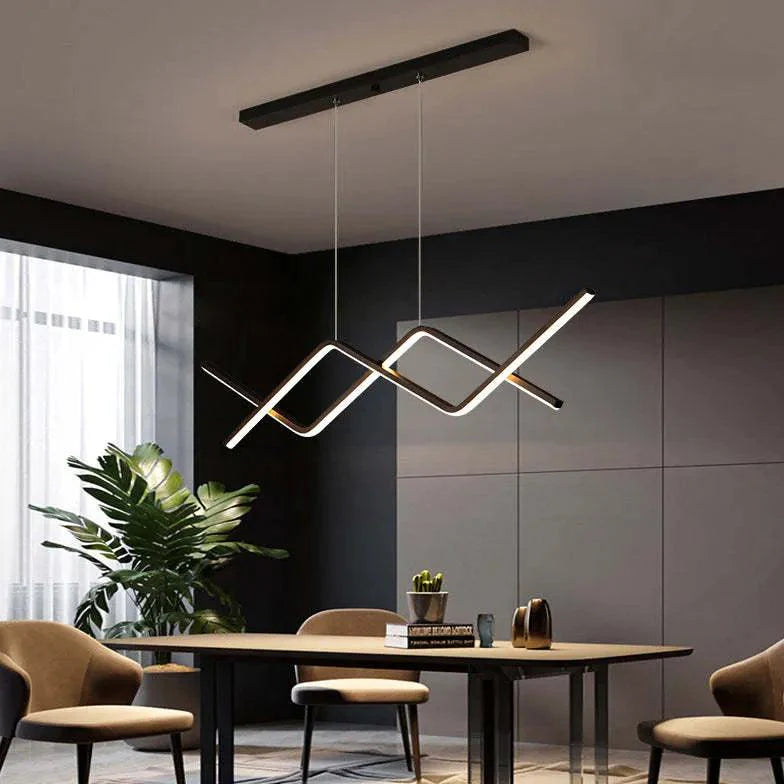 Geometric Strips Kitchen Pendant Light-Homelova