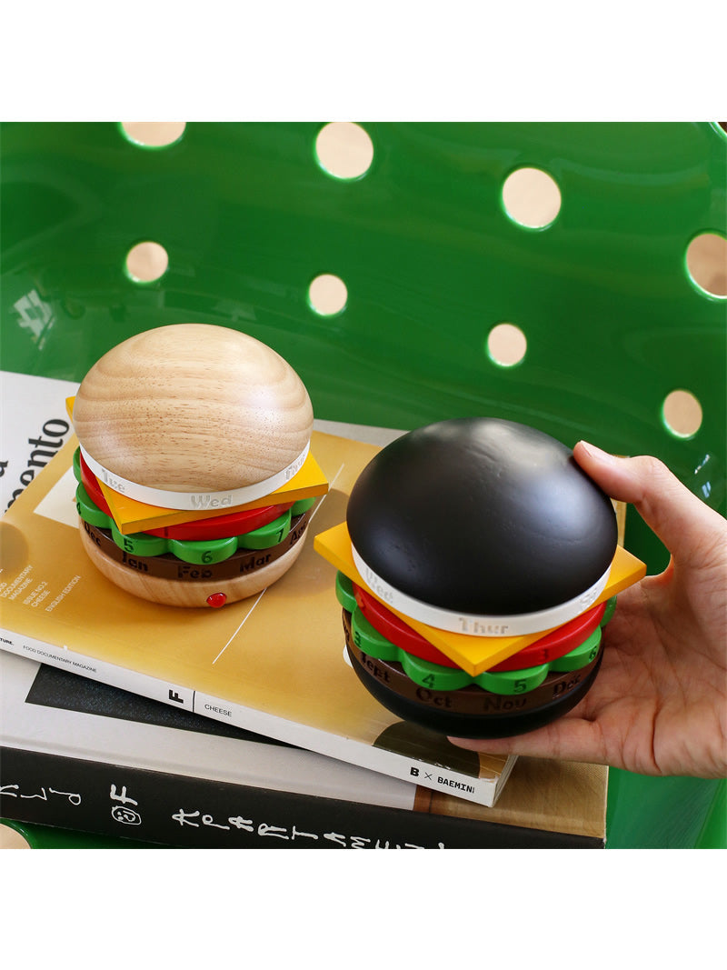 Gourmet Burger Perpetual Calendar,with Realistic Food Design-Homelova