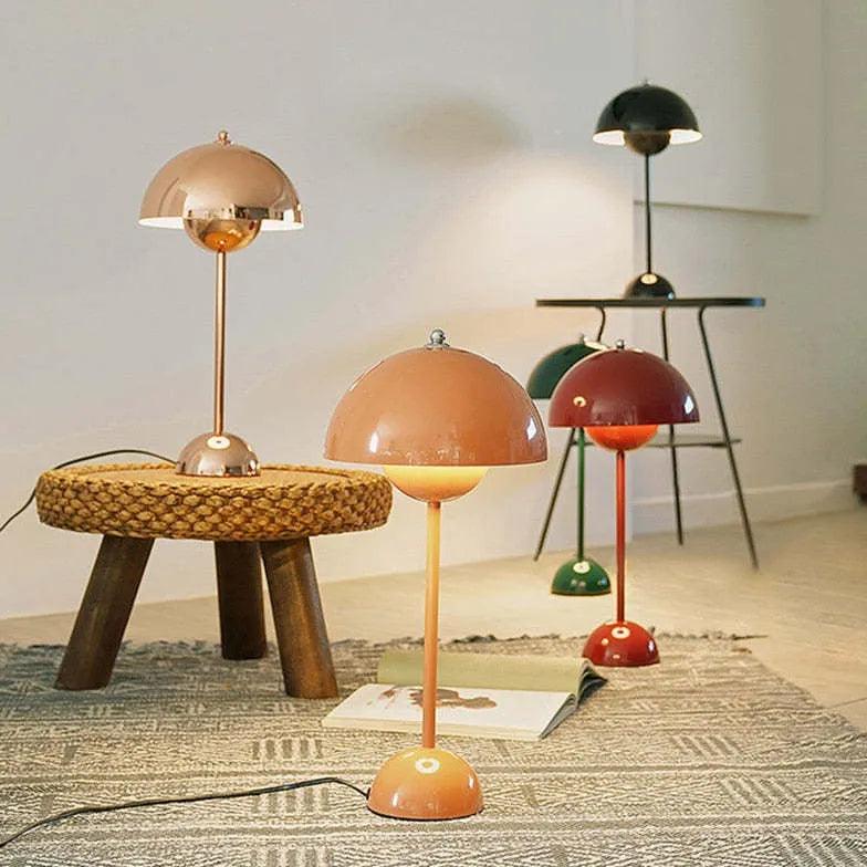 Half-Dome Colorful Slim Table Lamp-Homelova