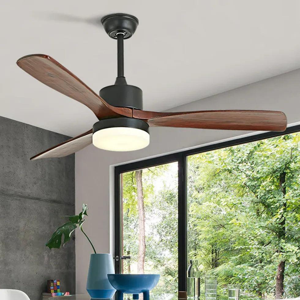 Black Modern for Study Room Fan Light-Homelova