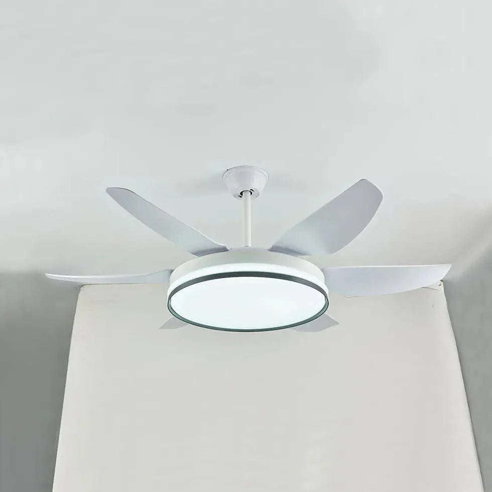 Six-Blade Modern Minimalist LED Fan Light-Homelova