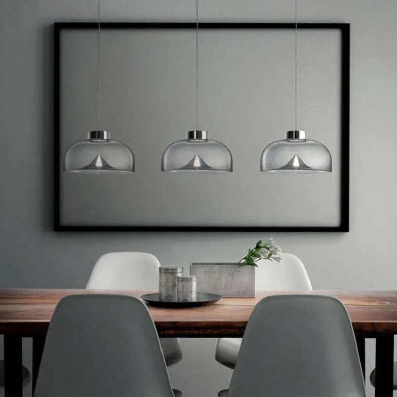 Transparent Glass for Kitchen Pendant Light-Homelova
