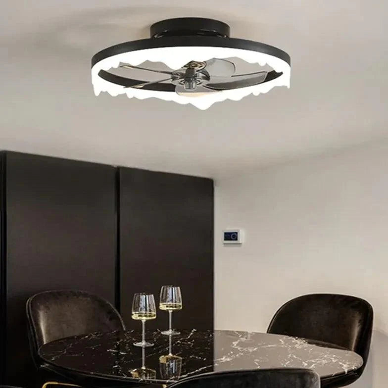 Irregular Edge Design Circular Ceiling Light-Homelova