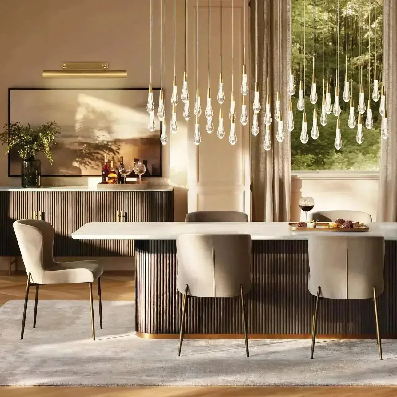 Soltaire Linear Chandelier 37"50"70"87"120"-Homelova