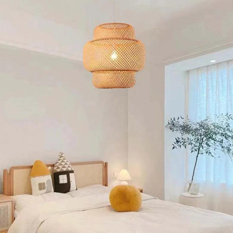 Bamboo Nordic Bedroom Pendant Light-Homelova