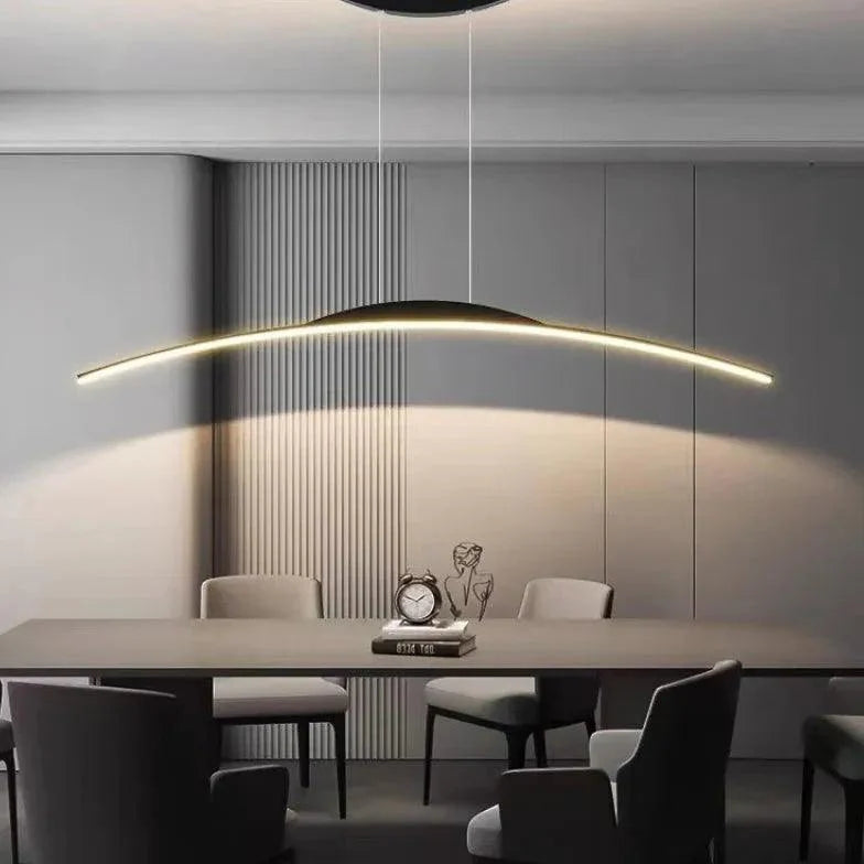 Arched Curve Minimalist Dining Room Pendant Light-Homelova