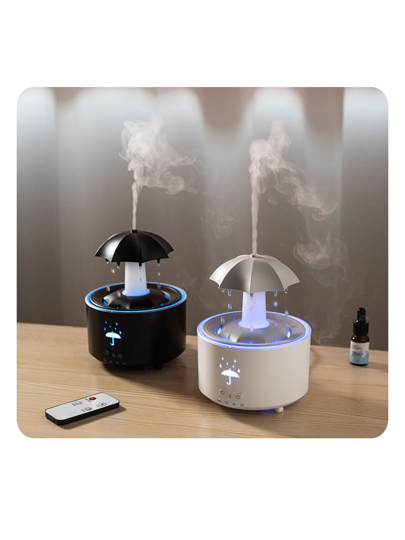 Magical Umbrella Humidifier - Raindrop Mist & LED Light Show, Relaxing Mood Decor for Home/Office-Homelova