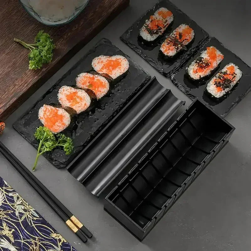 Sushi Rolling And Cutting Set - Practical Sushi Kit With Stencils And Accessories-Homelova