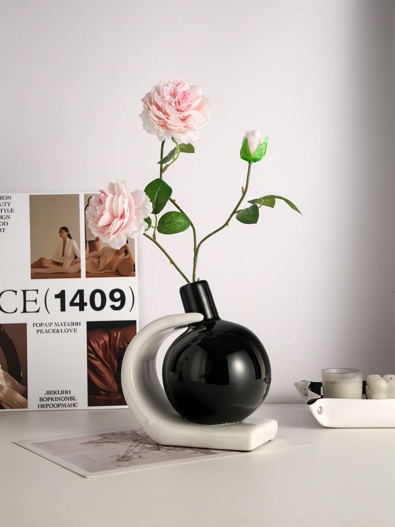 Modern art ceramic vase, home decoration ideas-Homelova