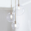 Brass & Clear Glass (Single Pendant)