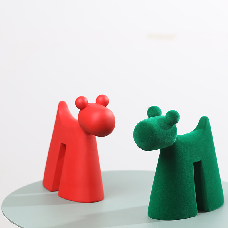 Modern Personalized Art Dog Sculpture Ornaments, Living Room Desk Decoration-Homelova