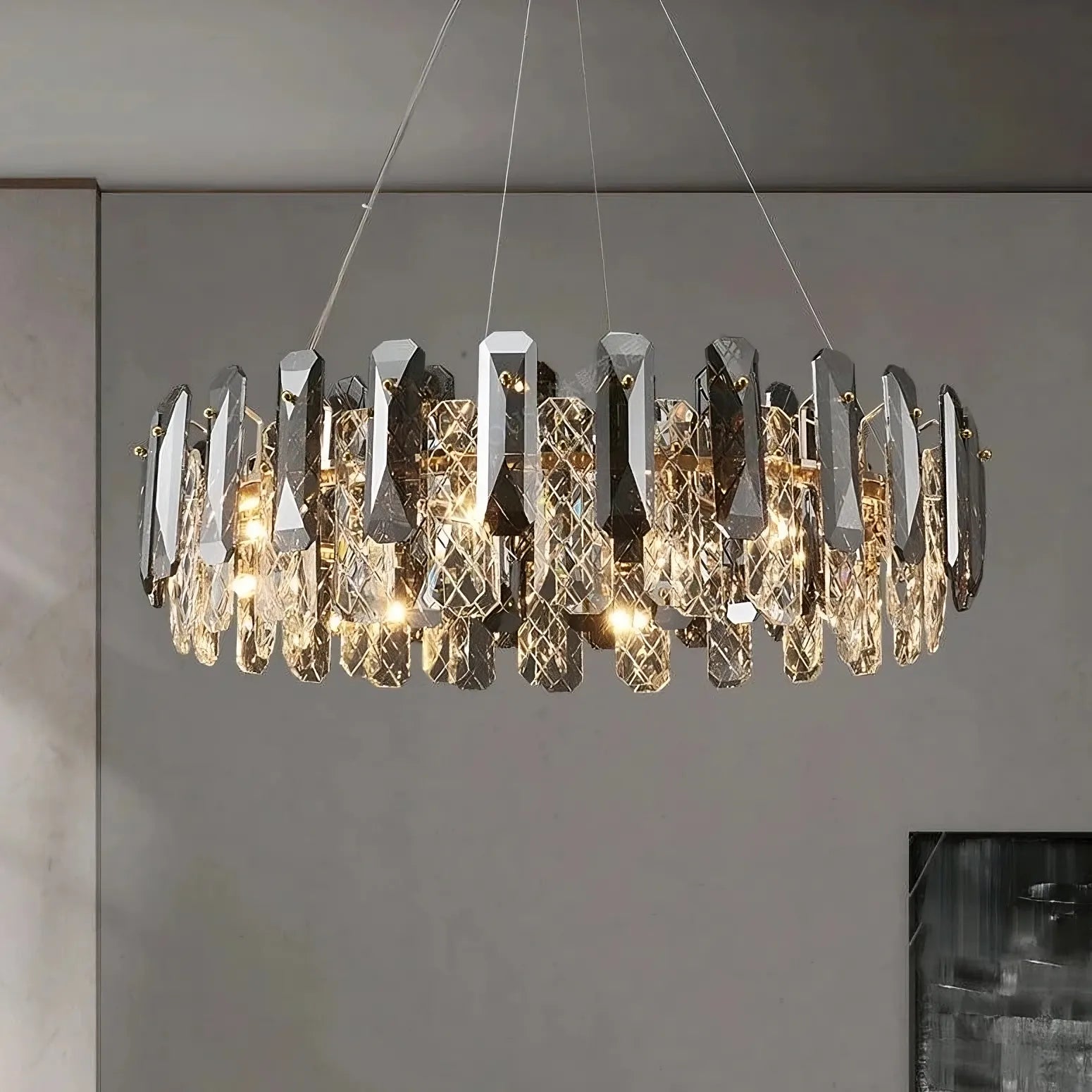 Lazzo Crystal Modern Chandelier-Homelova
