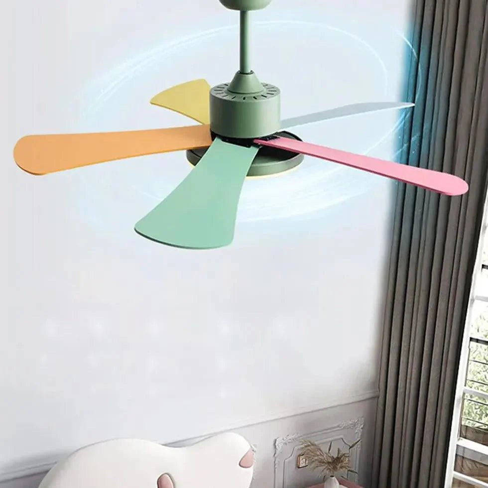 Colored Fan Blades Ceiling Fan with Light-Homelova
