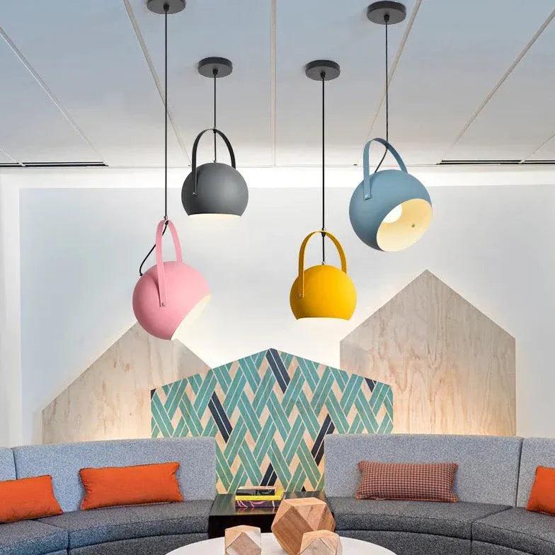 Open Handle Round Modern Pendant Light-Homelova