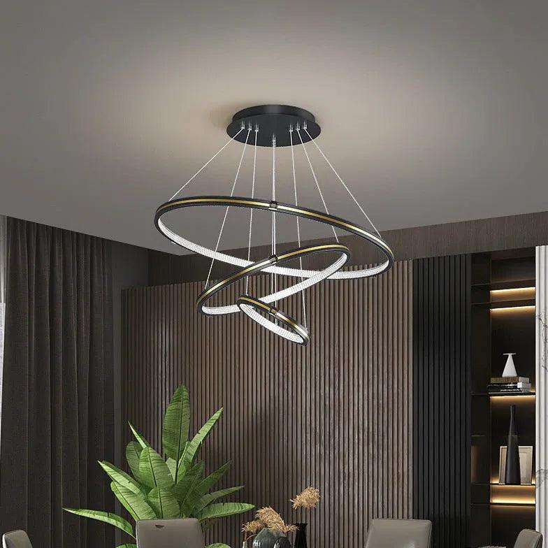 Multi-Ring Minimalist Dining Room Pendant Light-Homelova
