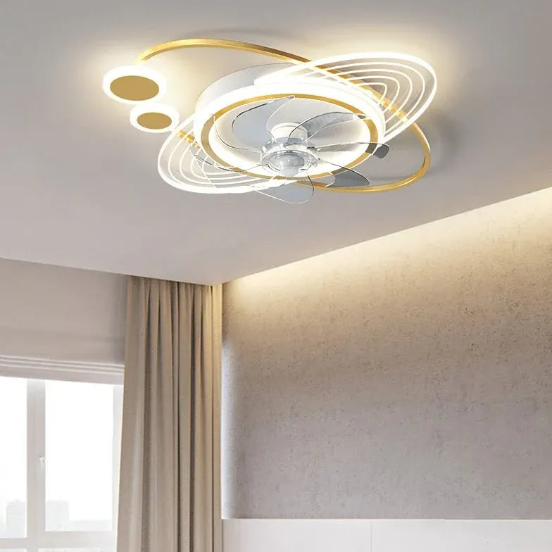Multi-Ring Streamlined Ceiling Light for Bedroom-Homelova