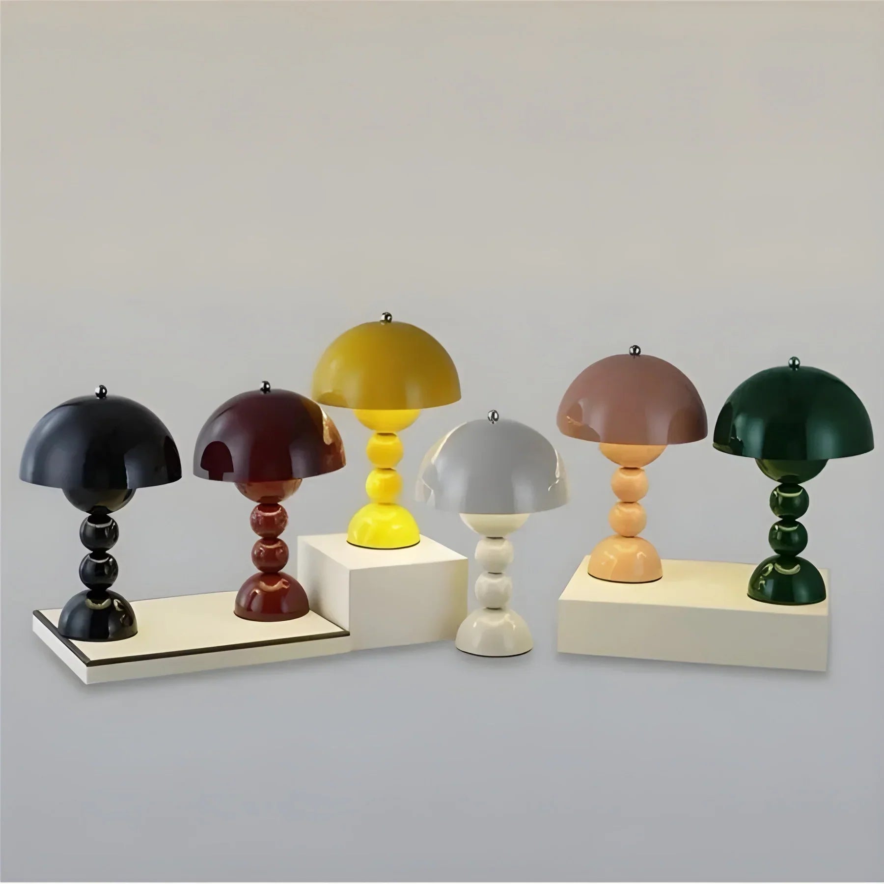 Modern Table Lamp in Scandinavian Design with Gold Accents-Homelova