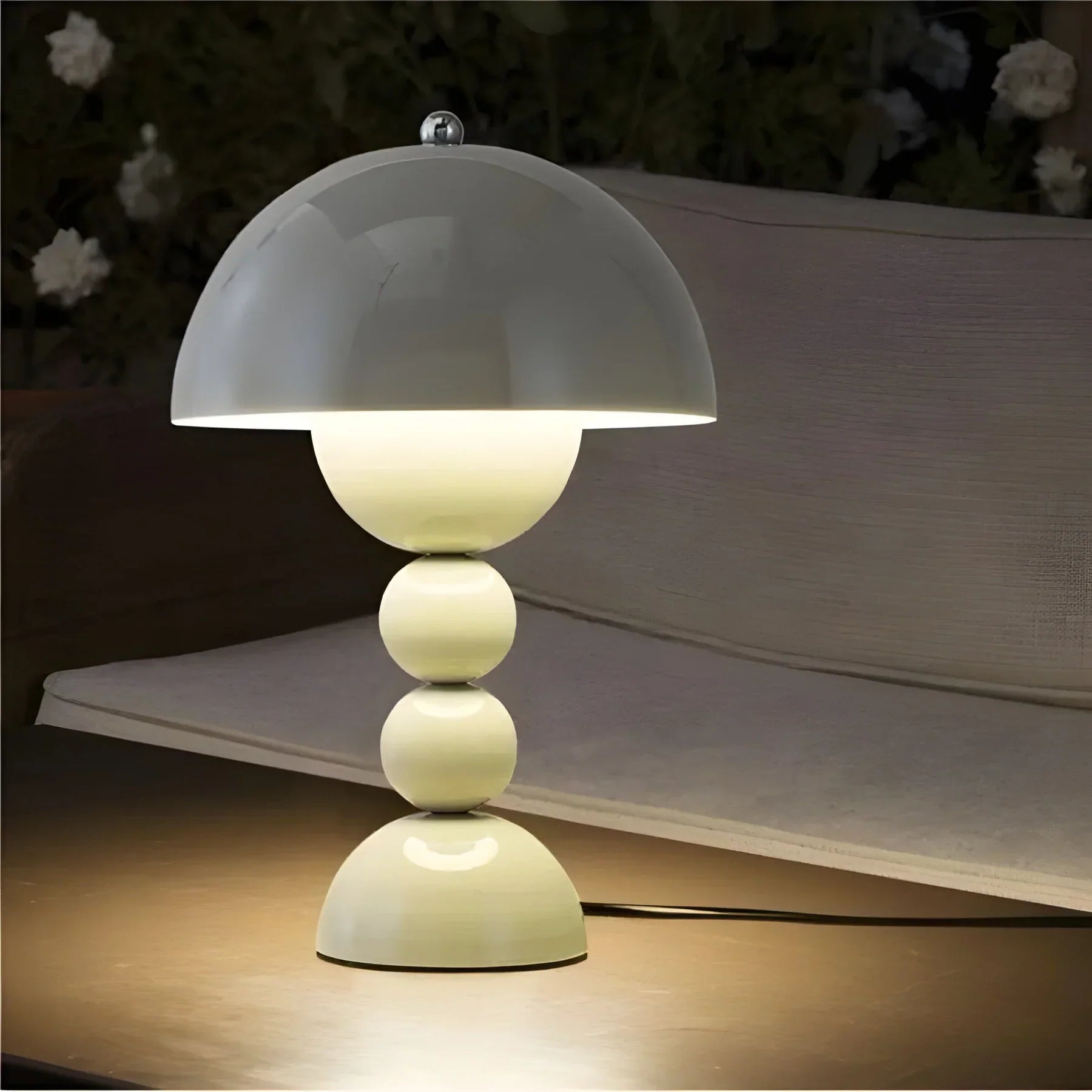 Modern Table Lamp in Scandinavian Design with Gold Accents-Homelova