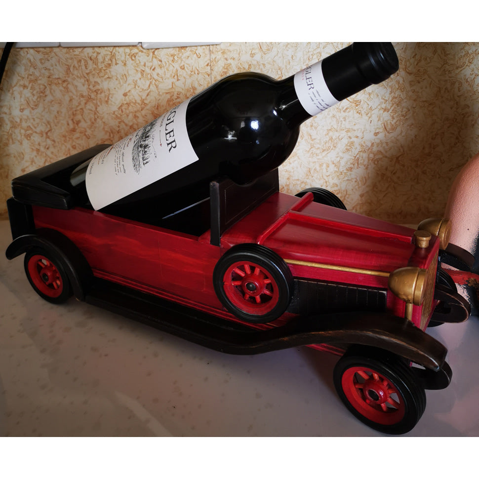 Nostalgic Classic Car Wooden Wine Rack& Bottle Holders, Living Room Decoration Ornaments-Homelova