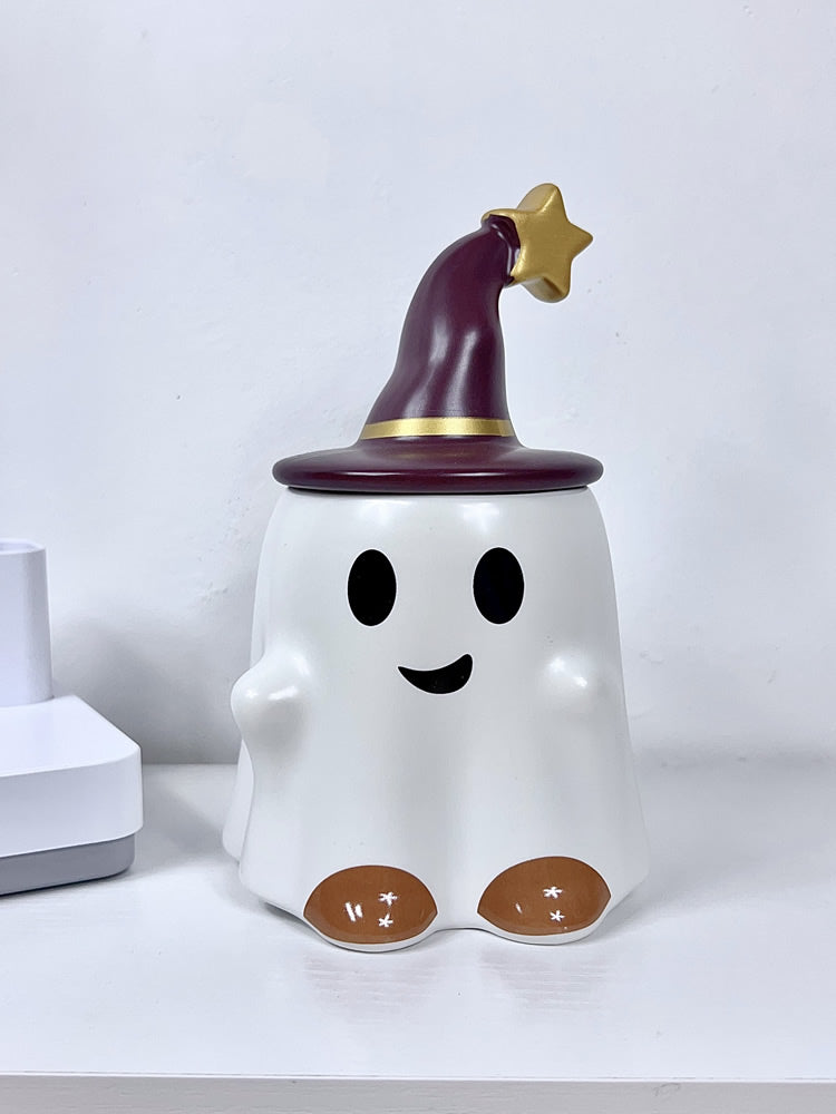 Peculiar Magic Ghost Ceramic Mug, Unique Gift,Halloween Decorative Cup-Homelova