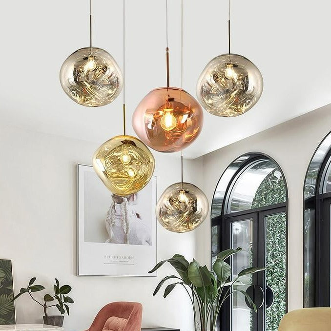 Colorful Warped Pendant Lights-Homelova