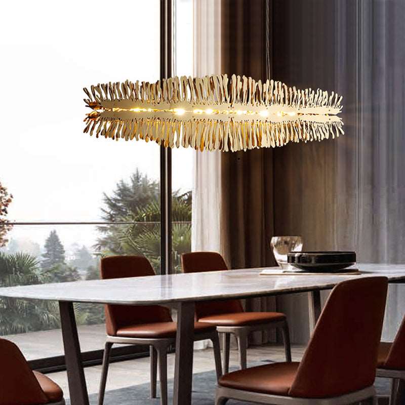 Aresso Stainless Steel Dining Room Chandelier-Homelova