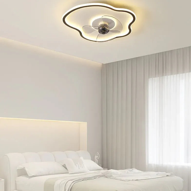 Irregular Shape Ceiling Fan with Light-Homelova