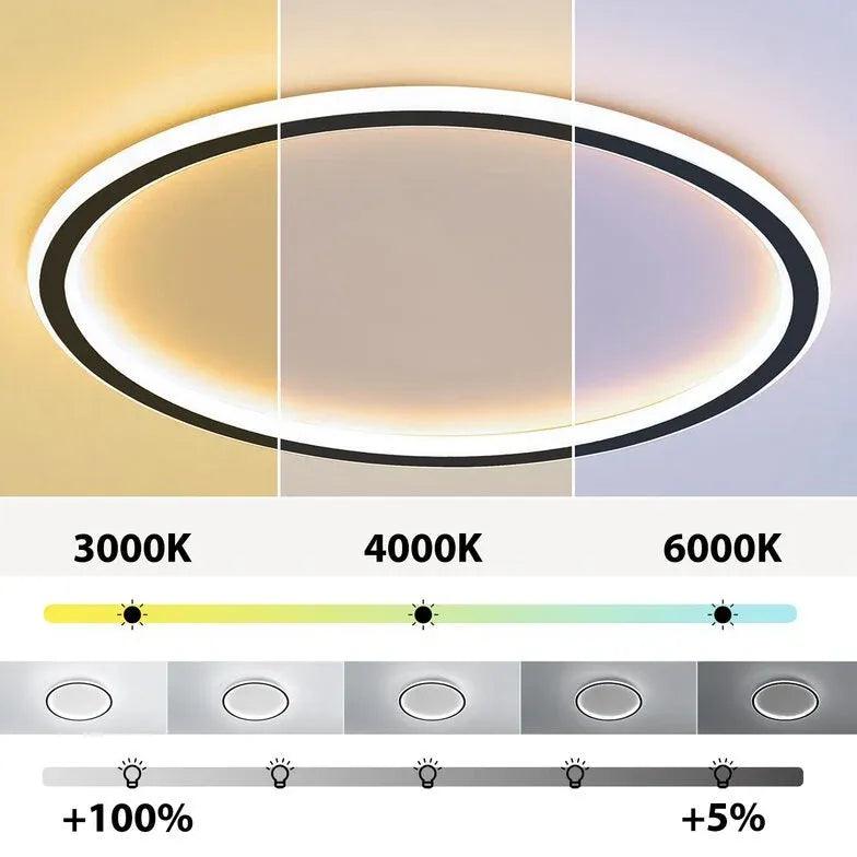 Ring Modern Living Room Flush Ceiling Lights - Clowas