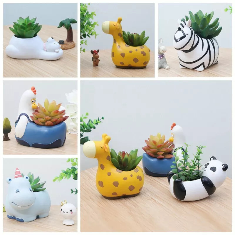 Animal Planters - Fun Animal Designs for Succulents and Cacti-Homelova