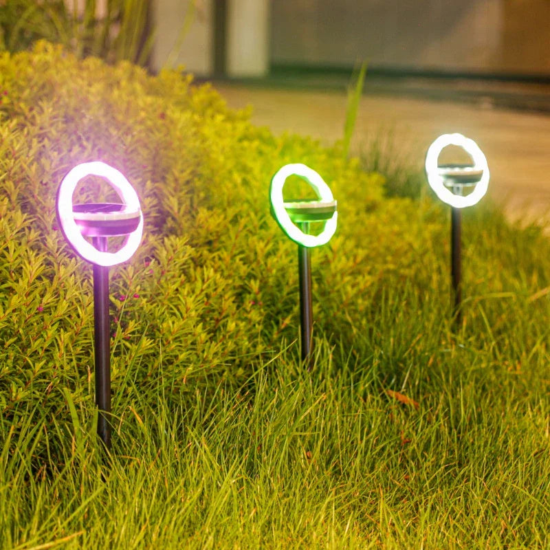 Solar Garden Lights With Colour Change - Led Ground Spots For Outdoor Areas And Gardens-Homelova