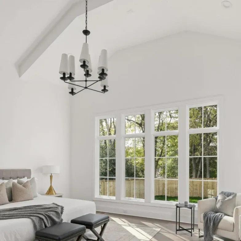 Tapered Chain Living Room LED Chandelier-Homelova