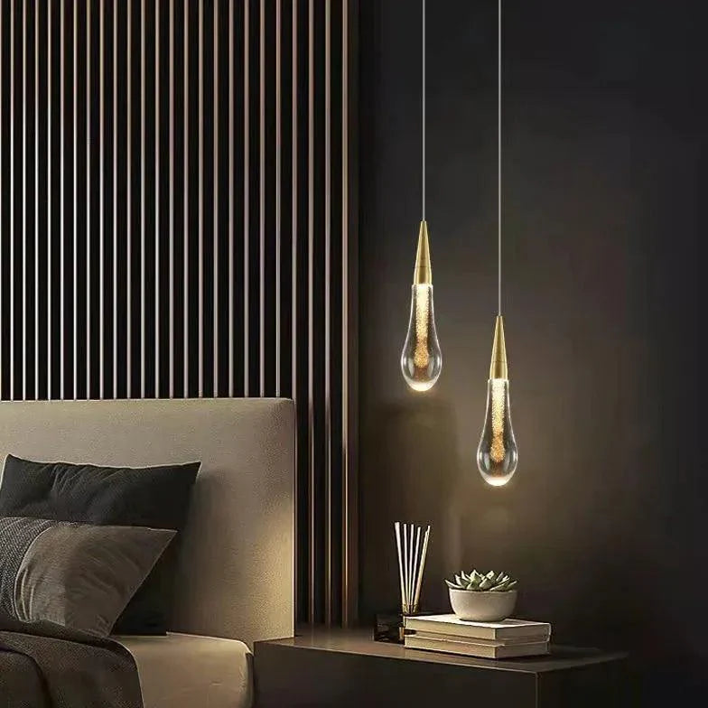 Teardrop Minimalist Modern Bedside Pendant Light-Homelova