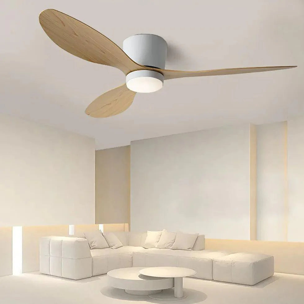 Three-Blade Streamlined Ceiling Fan with Light-Homelova